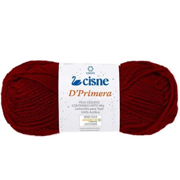 Imagem de Linha De Trico 40g Vermelho Escuro Cisne D'Primera