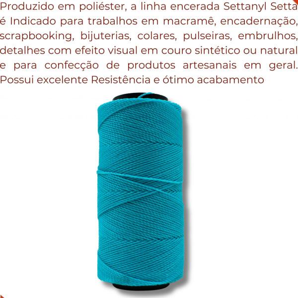 Imagem de Linha encerada settanyl em poliester com 100g