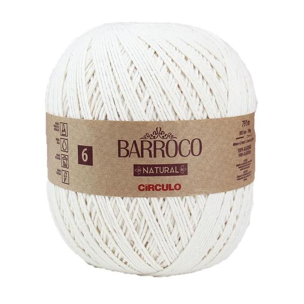 Imagem de Linha Fio Cordão Barbante Barroco Natural Círculo Nº6 - 700G