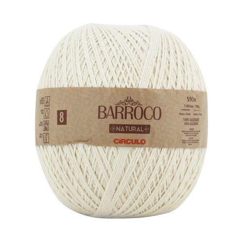 Imagem de Linha Fio Cordão Barbante Barroco Natural Círculo Nº8 - 700g