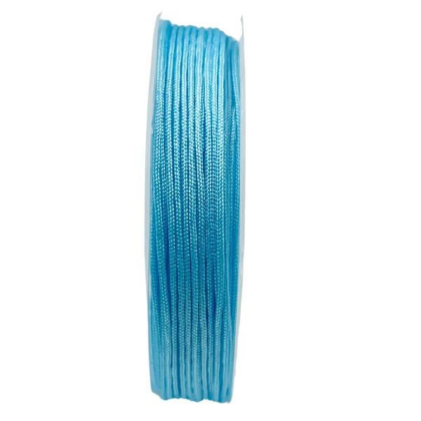 Imagem de Linha Fio Fibra Poliamida Azul Bebê 1mm 1un 10 Metros Arte