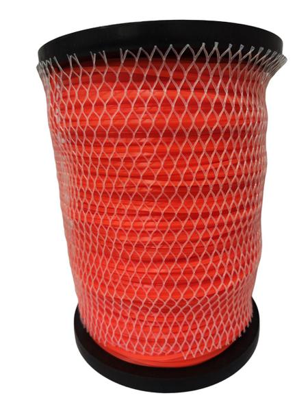 Imagem de Linha Fio Nylon Quadrado Cortar Grama Roçadeira 2,7mm 279mt