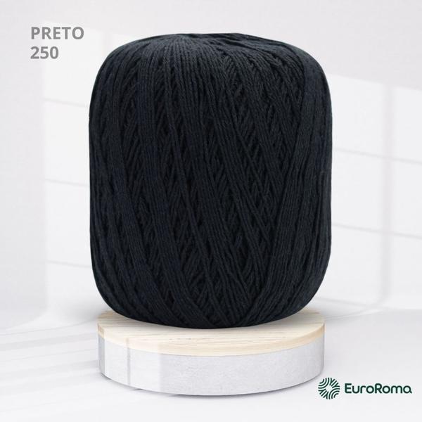 Imagem de Linha Fiore 150g EuroRoma 8/4 Cor Preto 250