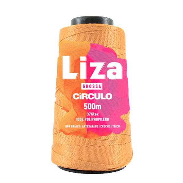 Linha Liza Grossa Circulo 500m Trança de Cabelo e Crochê Imagem de Linha Liza Grossa Circulo 500m Trança de Cabelo e Crochê
