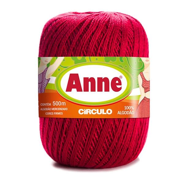 Imagem de Linha para Crochê c/ 500m Anne - Cor 3635 Bordô Paixão