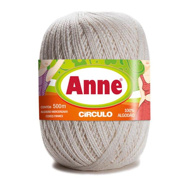 Imagem de Linha para Crochê c/ 500m Anne - Cor 8176 Off White