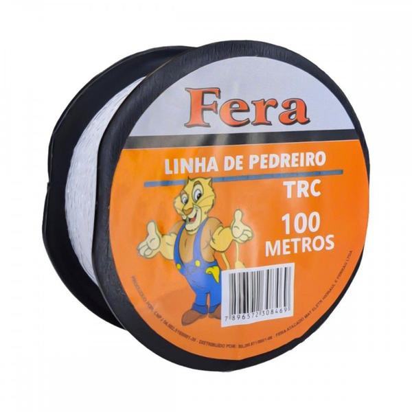 Imagem de Linha Para Pedreiro Trancada Fera 100M . / Kit C/ 12 Peças