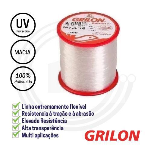 Imagem de Linha Para Pesca Grilo Branco 100g