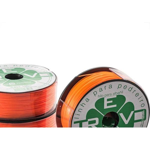 Imagem de Linha Pedreiro Nylon Ekilon 0,8Mm 100M Caixa Laranja 051-004 - Kit C/10