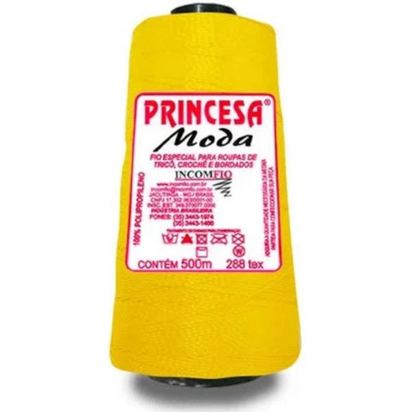 Imagem de Linha princesa moda cor 3518 amarelo ouro 500 mts unidade