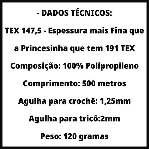 Linha Princesinha Moda Cone com 500 Metros Incomfio Linha Fina Para Trança de Cabelo, Box Braids, Crochê, Tricô e Artesanato - INCONFIOS Imagem de Linha Princesinha Moda Cone com 500 Metros Incomfio Linha Fina Para Trança de Cabelo, Box Braids, Crochê, Tricô e Artesanato