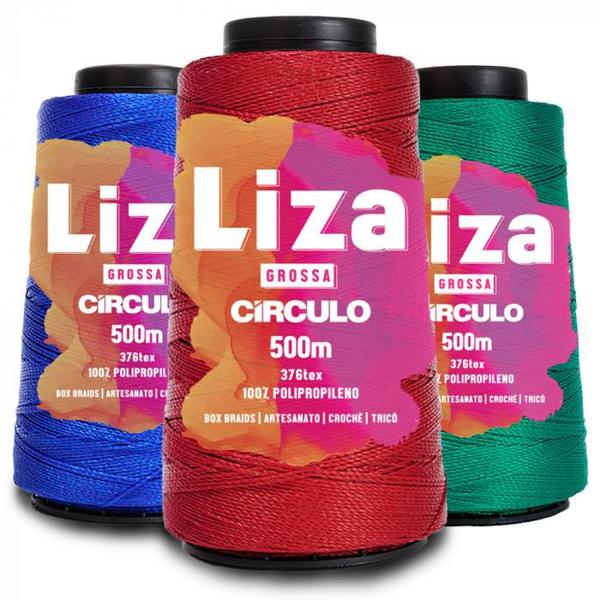 Imagem de Linha Seda Polipropileno Liza Grossa 500m Tricô Crochê Moda