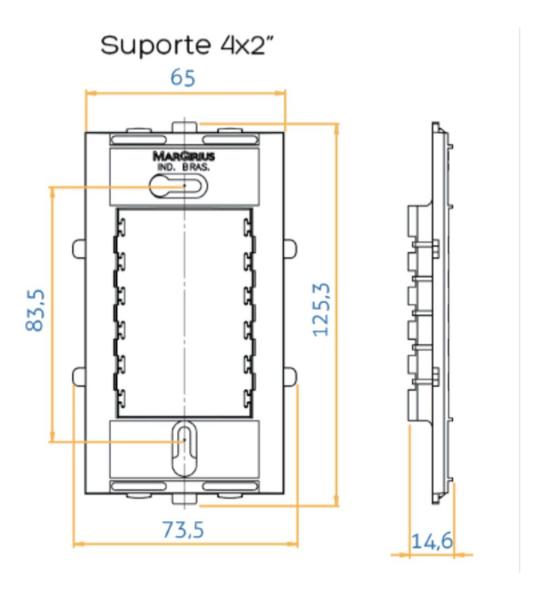 Imagem de Linha Sleek Conj 42 Int Duplo Simples + Tomada 10a 250v