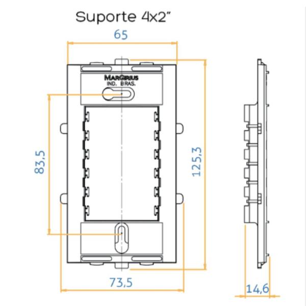 Imagem de Linha Sleek Conj 42 Tomada 2P+T 10A 250V