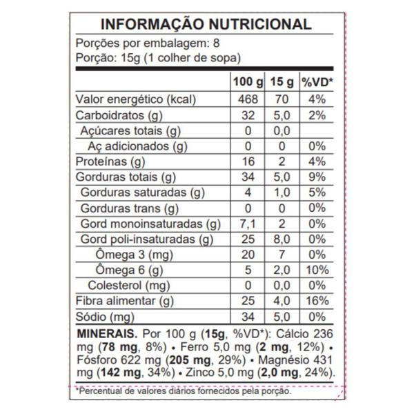 Imagem de Linhaça Dourada em Grãos Vitalin - 3 pacotes de 120g