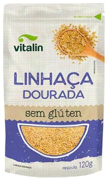 Imagem de Linhaça Dourada Sem Glúten Vitalin 120g - Ômega 3 e Ômega 6