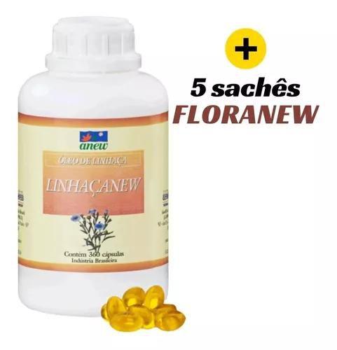 Imagem de Linhaçanew Anew Óleo Linhaça 360cap 500mg + 5 Sachê Floranew