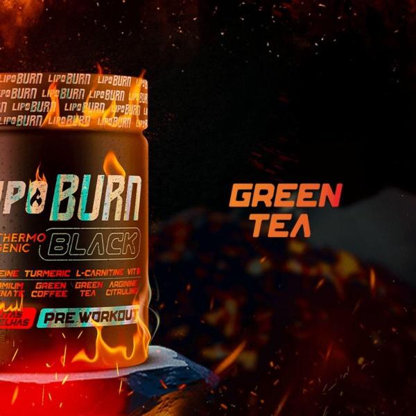 Imagem de Lipo Burn Black Termogênico Pré Workout 200G Cromo Cafeina