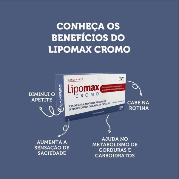 Imagem de Lipomax Cromo com 60 Cápsulas