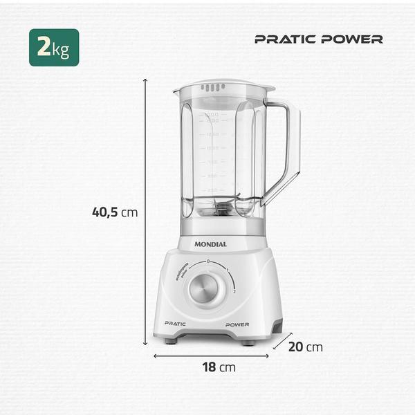 Imagem de Liquidificador 2 Velocidades 550W Pratic Power L-97-W