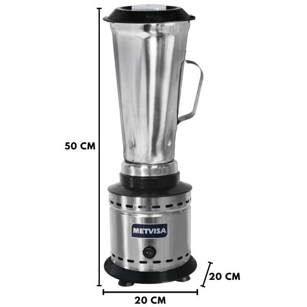 Imagem de Liquidificador Alta Rotação Industrial 2 Litros LAR2 Metvisa