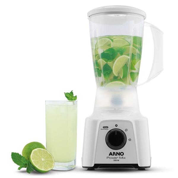 Imagem de Liquidificador Arno Power Mix LQ12 com 2 Velocidades e Função Pulsar 550W Branco