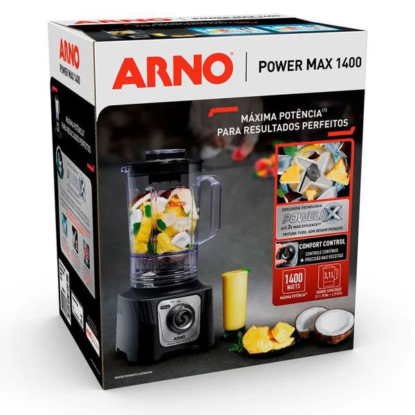 Imagem de Liquidificador Arno Powermax Comfort Control LN65 Preto - 220V