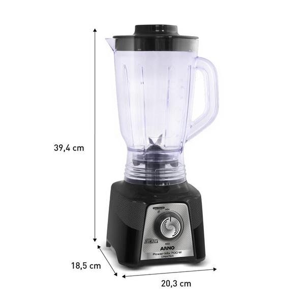 Imagem de Liquidificador Arno PowerMix Limpa Fácil 700W Preto LQ35