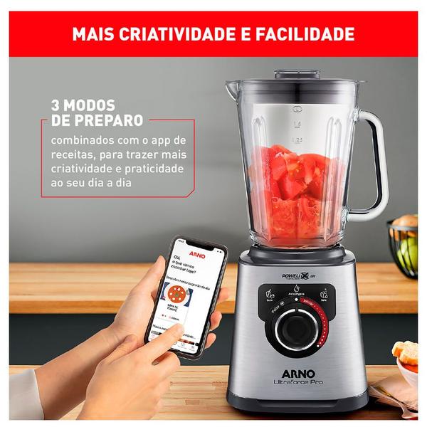 Imagem de Liquidificador Arno Ultraforce com 12 Velocidades e Jarra com 2,0 Litros - LN93