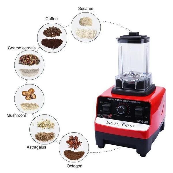 Liquidificador Blender 2 Litros Comercial Alta Rotação 220V - Silver Crest Imagem de Liquidificador Blender 2 Litros Comercial Alta Rotação 220V