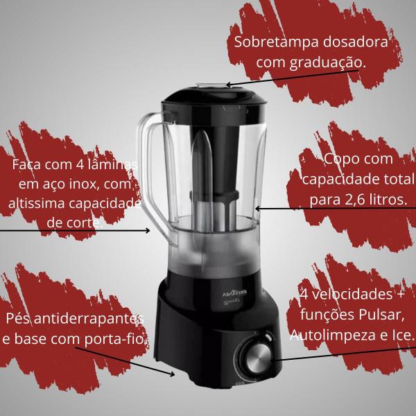 Imagem de Liquidificador Britânia Diamante Turbo 1050w 127v