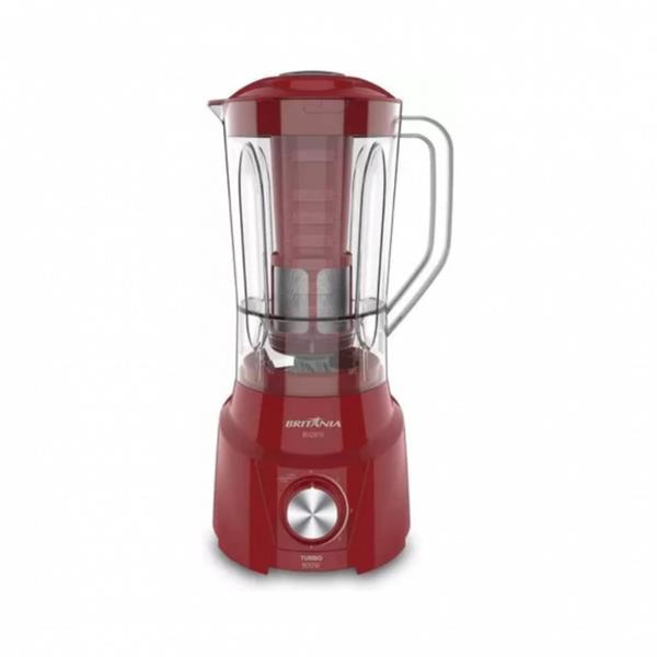 Imagem de Liquidificador Britânia Turbo BLQ970V Vermelho - com Filtro 4 Velocidades 900W