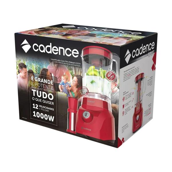 Imagem de Liquidificador Cadence Robust Contrast Vermelho 127V LIQ400