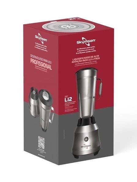 Imagem de Liquidificador Comercial 2 Litros Copo Inox Alta Rotação LI2 220v - Skymsen