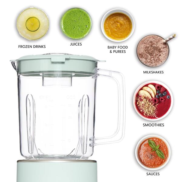 Imagem de Liquidificador COOK WITH COLOR 300 W, 2 velocidades, 750 ml, frasco de aço inoxidável