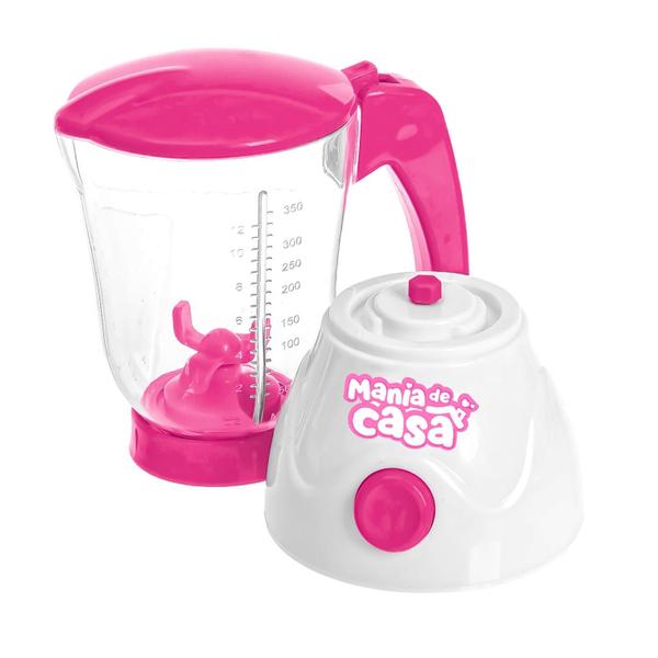 Imagem de Liquidificador Cozinha Infantil Brinquedo Com Movimento Com De Rosa Dm Toys