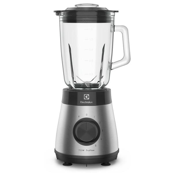 Imagem de Liquidificador Electrolux Inox Jarra de Vidro Resistente Capacidade 1,5L 5 Velocidades Função Pulsar 700W EBS30 Voltagem 220v