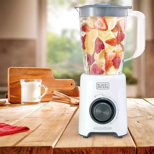 Imagem de Liquidificador Fusion Control Versatil 5 Velocidades Black Decker L800B2 220V 800W Branco