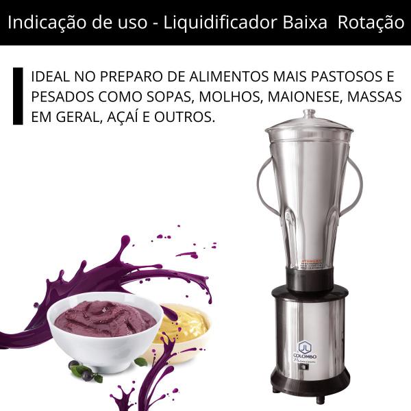 Imagem de Liquidificador Industrial 3,5L Baixa Rotação 3500rpm Bivolt JL Colombo