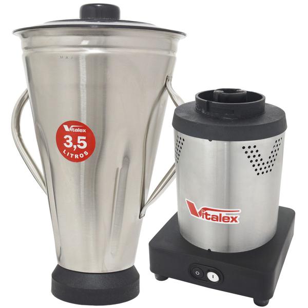 Imagem de Liquidificador Industrial Alta Rotação 3,5 Litros 1200W Copo Inox Profissional Vitalex LI-3,5