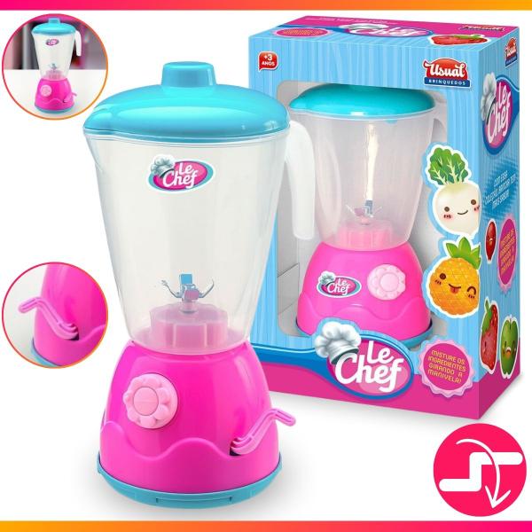 Imagem de Liquidificador Infantil Le Chef Usual Brinquedos Menina