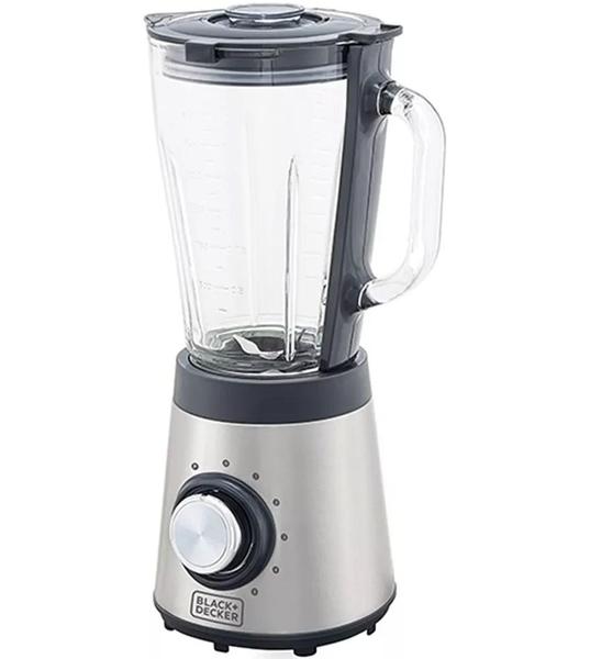 Imagem de Liquidificador Inox Com Jarra De Vidro Gourmand Gris Black+Decker 700W 127V