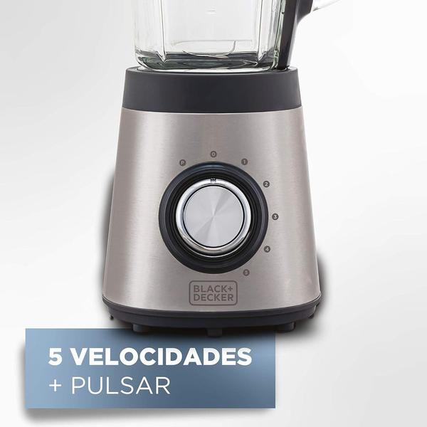 Imagem de Liquidificador Jarra de Vidro Gourmand Griss 2l - Black Decker