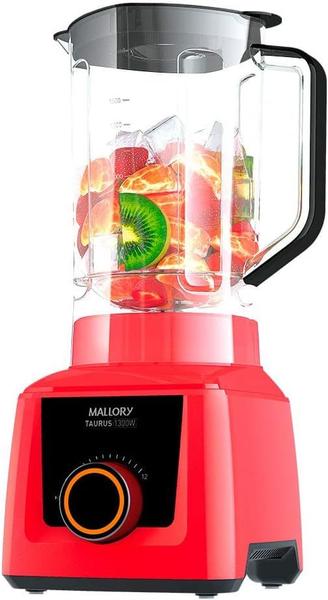 Imagem de Liquidificador Mallory Taurus 12 Velocidades 3,1L Vermelho 110V