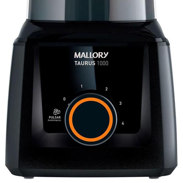 Imagem de Liquidificador Mallory Taurus Preto 4 Velocidades 127V