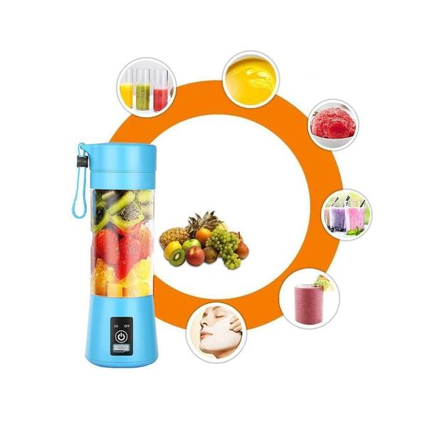 Liquidificador Mini Portátil Bateria Squeeze Azul - Lumi Imagem de Liquidificador Mini Portátil Bateria Squeeze Azul
