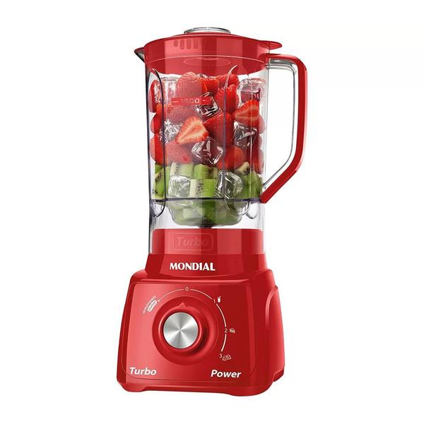 Imagem de Liquidificador Mondial Cristal Electronic L-99FR 220V - Vermelho