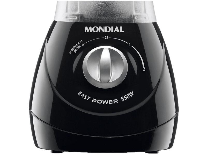 Imagem de Liquidificador Mondial Easy Power L-550 Preto - 2 Velocidades 550W