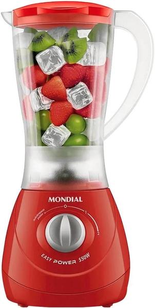 Imagem de Liquidificador Mondial Easy Power L-550-R 550W de 2 Velocidades 110V/60HZ