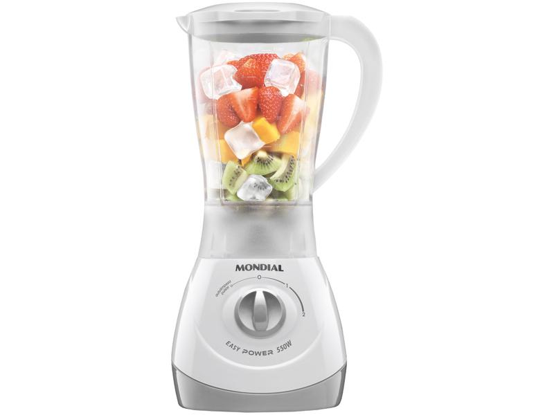 Liquidificador Mondial Easy Power L-550-W - Branco 2 Velocidades 550W Liquidificador Mondial Easy Power L-550-W - Branco 2 Velocidades 550W